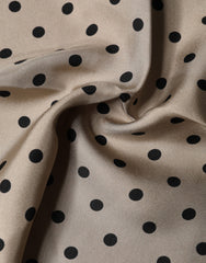 Dolce & Gabbana brauner quadratischer Polka-Dot-Schal