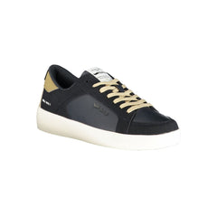 Gas Blue Polyurethan Herren Sneaker