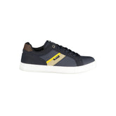 Gas Blue Polyester Men Sneaker