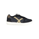 Gas Blue Polyurethane Men Sneaker