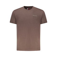 Tommy Hilfiger Brown Cotton Men's T-Shirt
