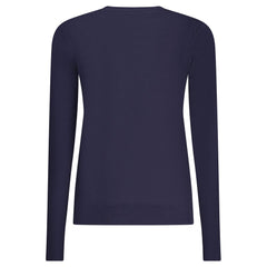 Norwegen 1963 Blaue Viskose Damenstrickjacke