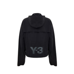 Y-3 Schwarze Polyamid-Shell-Jacke