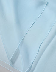 Dolce & Gabbana Light Blue Stole Silk Neck Wrap Shawl Scarf