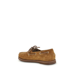 Gianvito Rossi Braune Kalbsleder Bos Taurus Slip-On Loafers