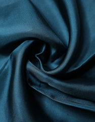 Dolce & Gabbana Blaues Seidenquadrat Einstecktuch Schal