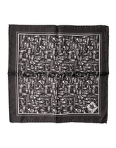 Dolce & Gabbana Bruine Jazz Club Vierkante Zakdoek Heren 32cm x 31cm Sjaal