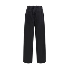 MM6 Schwarze Baumwoll-Jogginghose