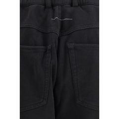 MM6 Schwarze Baumwoll-Jogginghose