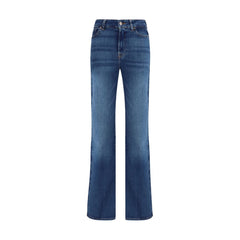 7FOR Blaue Baumwoll-Bootcut-Jeans