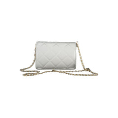 Mario Valentino Gray Polyurethane Women's Bag With Adjustable Chain Strap