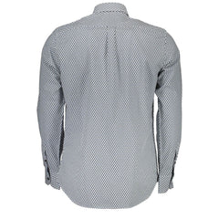 Harmont & Blaine Blue Cotton Pattern Shirt