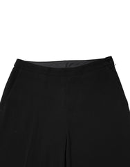 Aspesi schwarze Chino-Hose mit hohem Bund und Reißverschluss