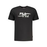 Fila Black Cotton Men T-Shirt