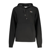 Fila Black Cotton Women Hoodie