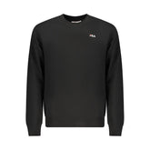 Fila Black Organic Cotton Men Sweatshirt
