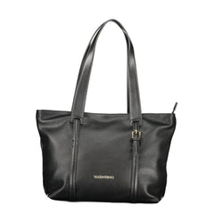 Mario Valentino Black Polyurethane Women's Bag for Sophisticated Accessorizing