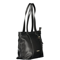 Mario Valentino Black Polyurethane Women's Bag for Sophisticated Accessorizing