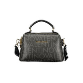 Mario Valentino Nero Poliuretano Donna Bag with Adjustable and Removable Strap