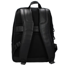 Piquadro Black Leather Backpack