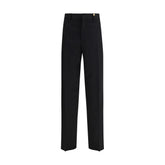 Versace Zwarte Wollen Oves Aries Pantalon