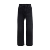 Balmain Black Cotton Jeans Denim