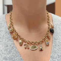 Stainless Steel 18K Gold Plated Bracelet Necklace Pendant charm Jewelry Accessories High Quality Charms Manufacturer