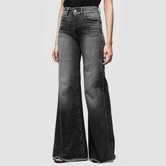 Women's jeans slim fit bell bottoms denim trousers for women