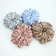 wholesale Premium oversized hair scrunchies for hijab malaysia bubble satin Muslim Scrunchies