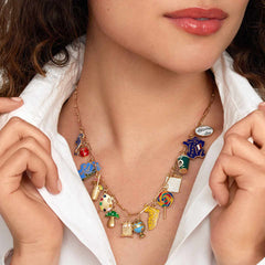 Stainless Steel 18K Gold Plated Bracelet Necklace Pendant charm Jewelry Accessories High Quality Charms Manufacturer