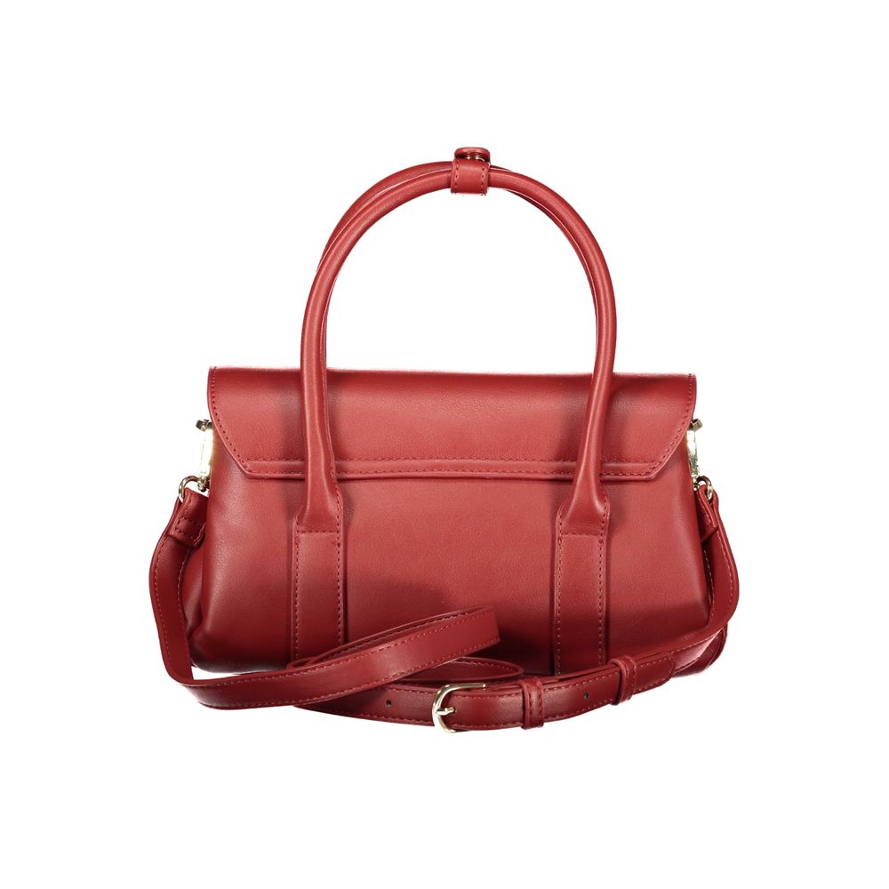 Mario Valentino Rosso Polyurethan Damen Handtasche
