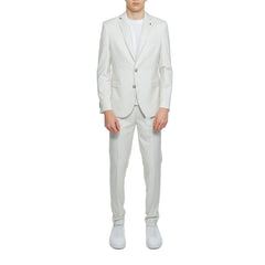 Mulish Beige Polyester Two-Piece Suit