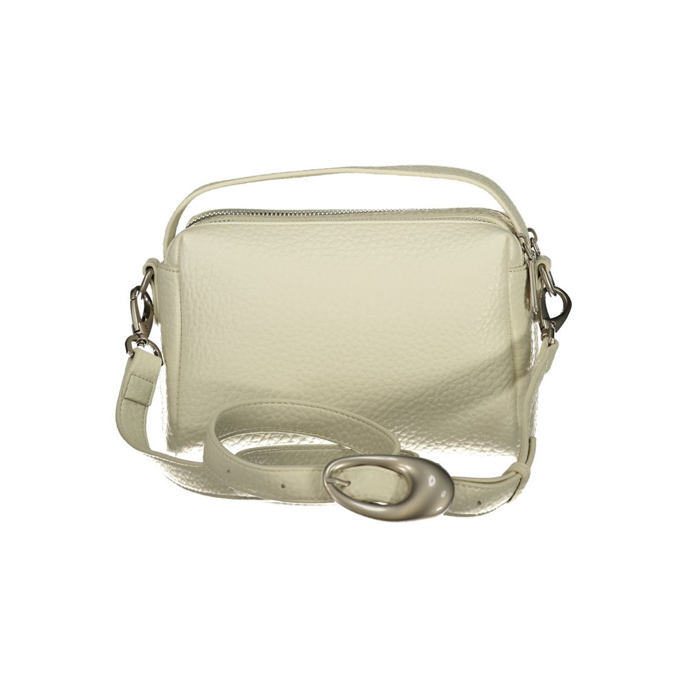 Mario Valentino Bianco Polyurethan Damenhandtasche