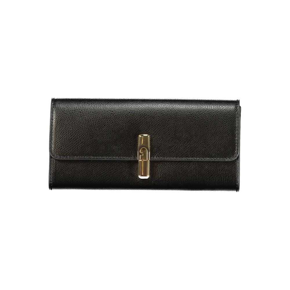 Furla Nero Leder Damen Geldbörse