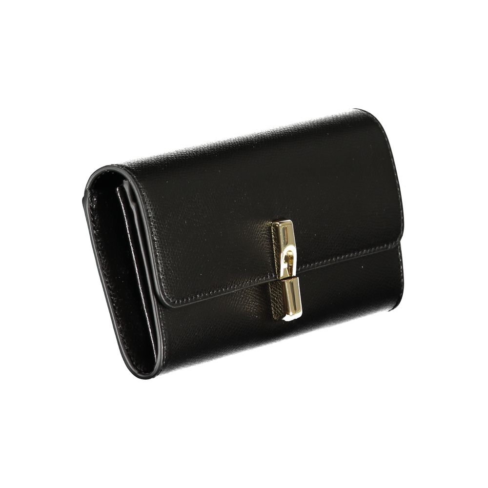 Furla Nero Leder Damen Geldbörse