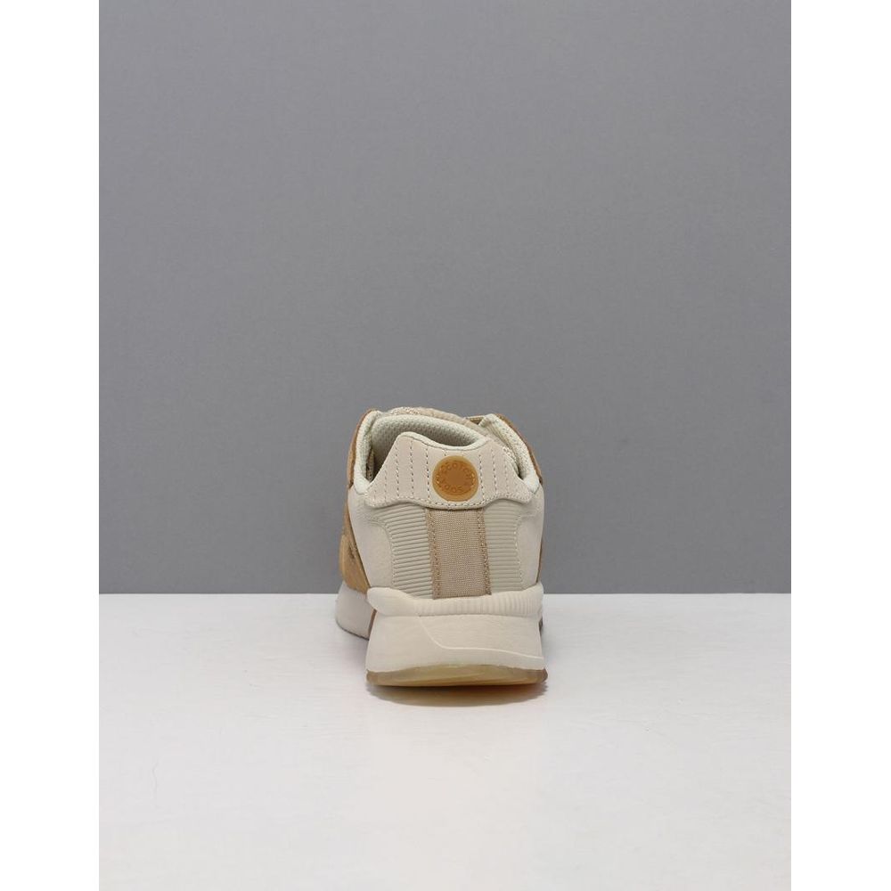Scotch & Soda Beige Nylon Lage Sneakers