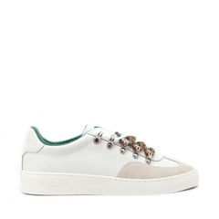Scotch & Soda Witte Leren Lage Sneakers