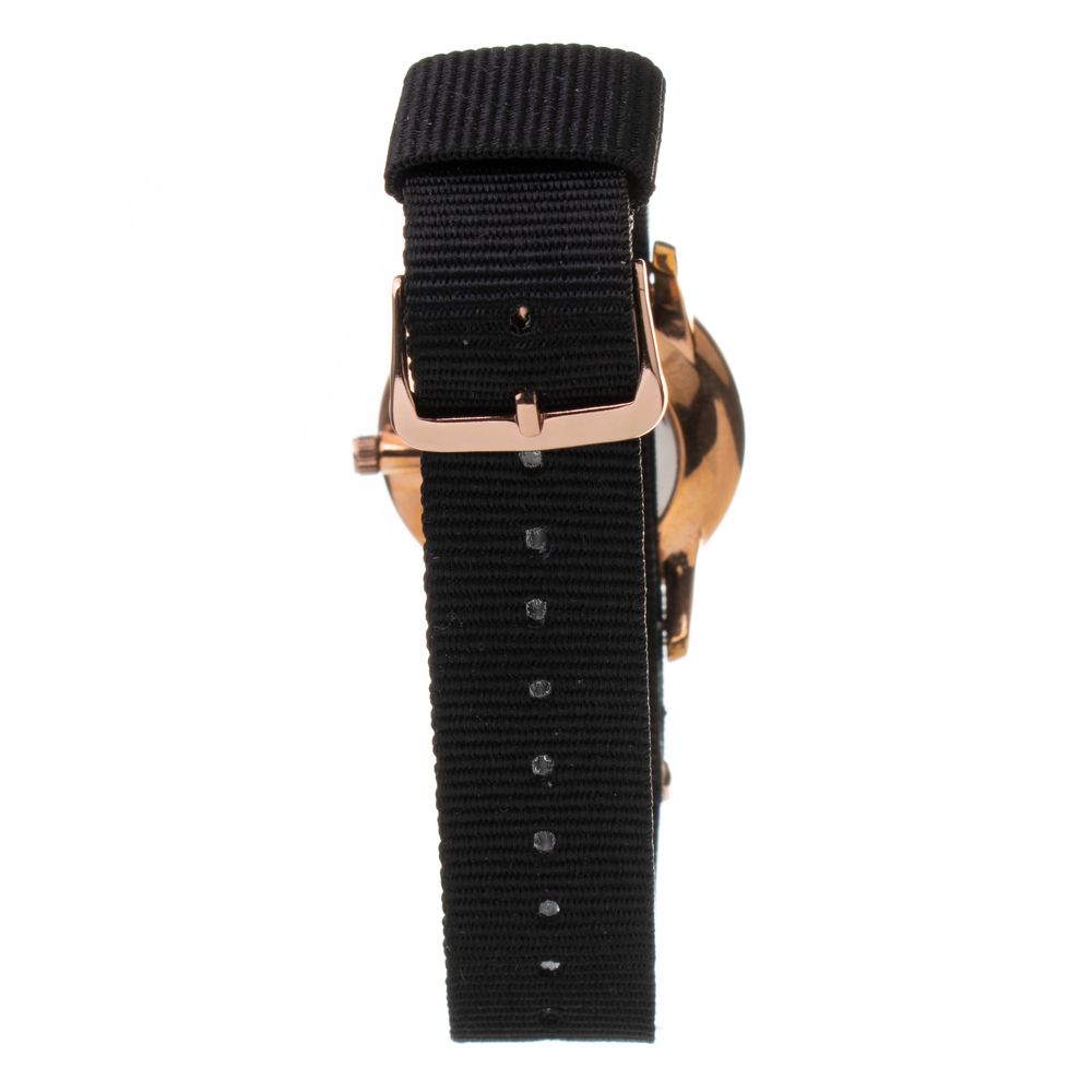 ARABIANS Schwarze Textiluhr