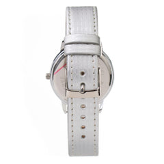 ARABIANS Silberne Leder-Armbanduhr