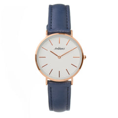 ARABIANS Blauw Lederen Dameshorloge