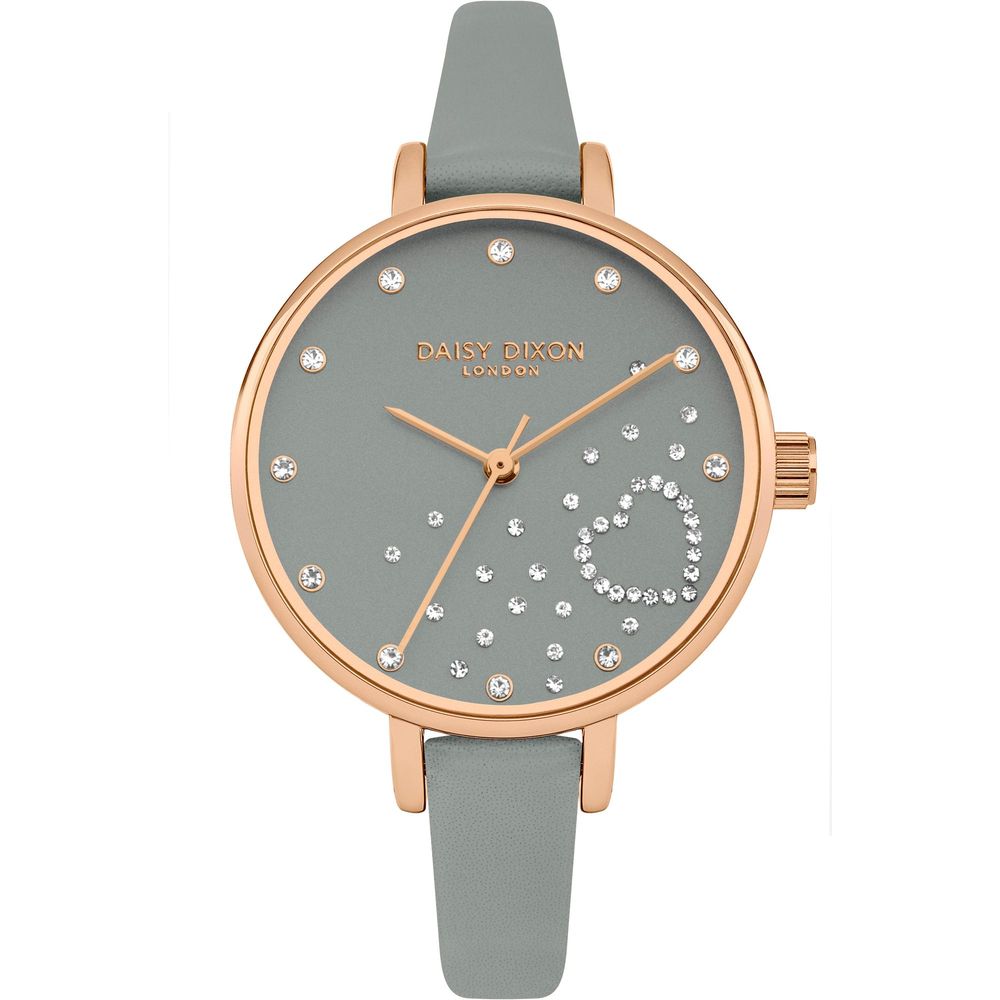 DAISY DIXON graue Lederuhr