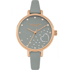 DAISY DIXON graue Lederuhr