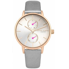 DAISY DIXON Grijs Leren Jurkhorloge