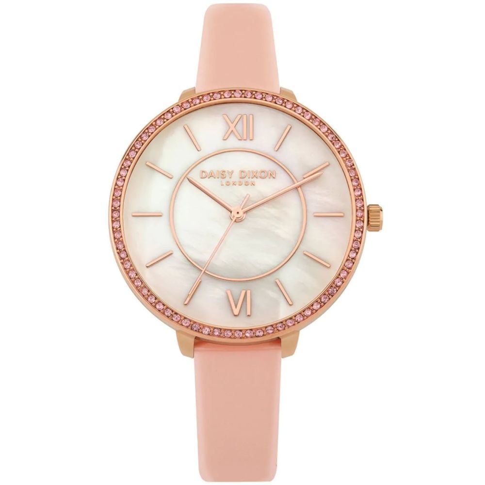 DAISY DIXON Mehrfarbige Leder-Armbanduhr