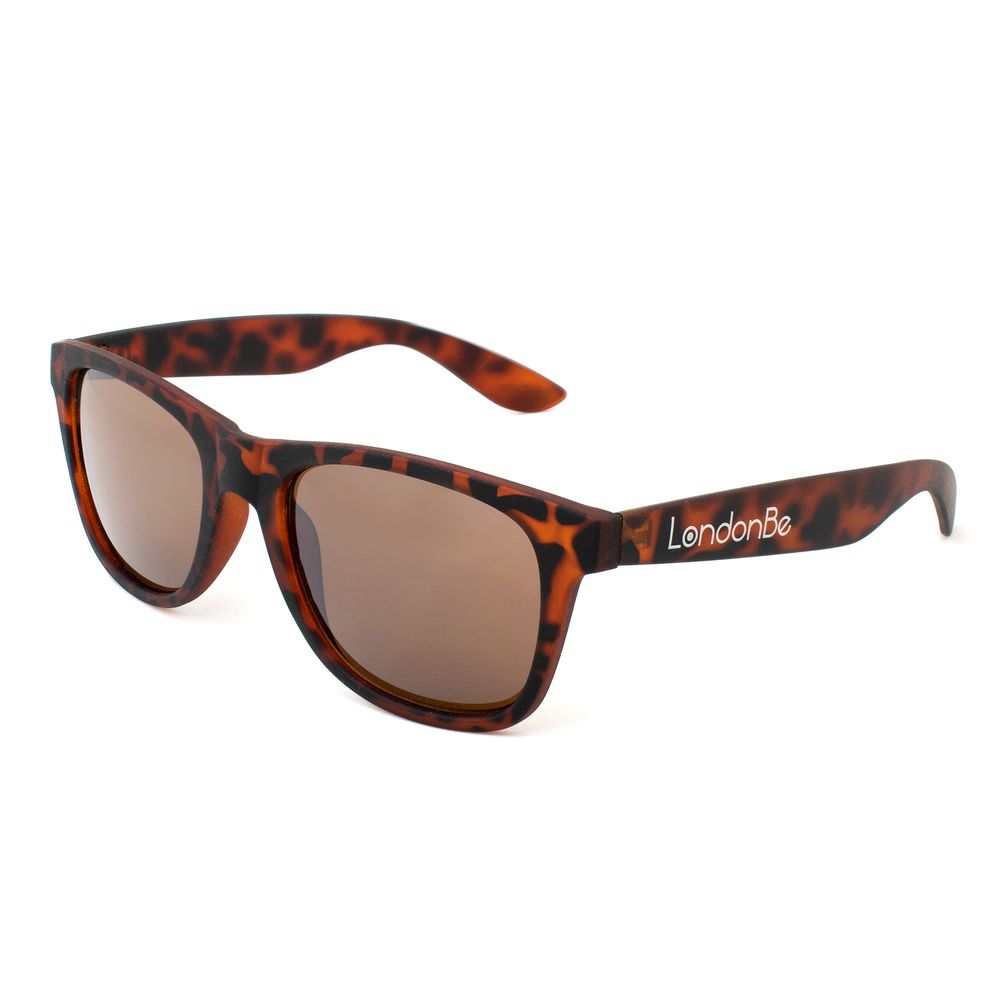 LONDONBE Braune Sonnenbrille mit eingespritztem Rahmen