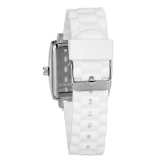 JUSTINA Wit Rubberen Horloge