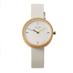 MAM wit lederen jurkhorloge