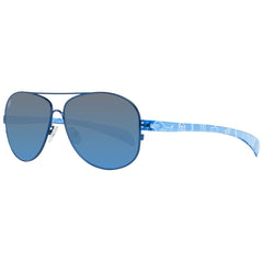 TRY COVER CHANGE Blaue Metallsonnenbrille