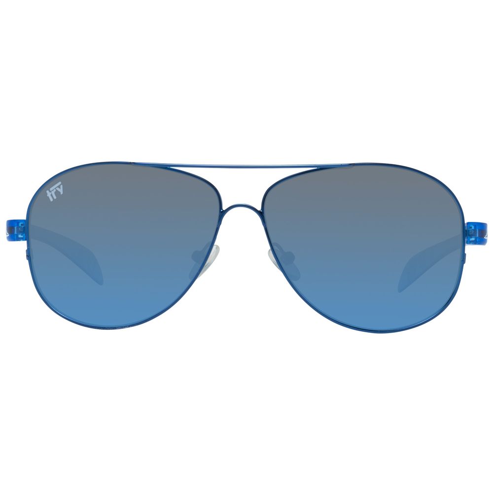 TRY COVER CHANGE Blaue Metallsonnenbrille