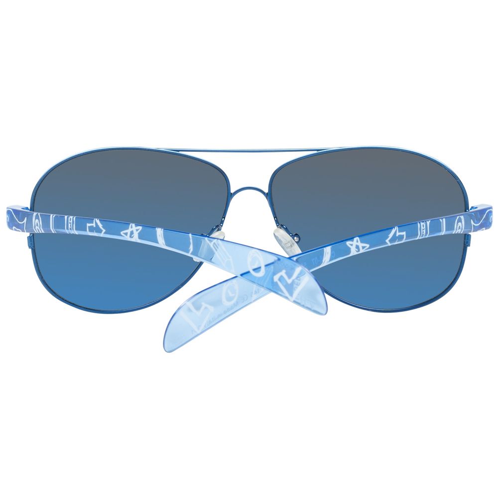TRY COVER CHANGE Blaue Metallsonnenbrille